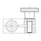 Kipp Knurled Thumb Screws in steel or stainless steel, DIN 464, inch K0140.AEX20 - alternate 3